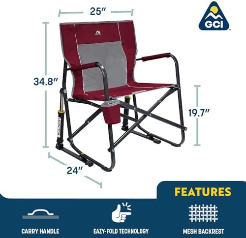 GCI OUTDOOR Freestyle Rocker Outdoor Rocking Chair with Beverage Holder - Image 3