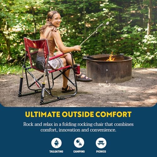 GCI OUTDOOR Freestyle Rocker Outdoor Rocking Chair with Beverage Holder - Image 4