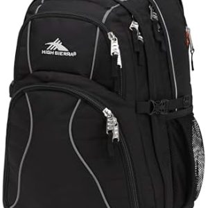 High Sierra Swerve Laptop Backpack, Black, One Size