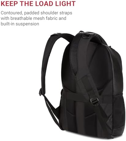 SwissGear Cecil 5505 Laptop Backpack, Black Hex, 18-Inch - Image 5